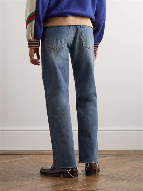 do gucci jeans run small|gucci wide leg jeans.